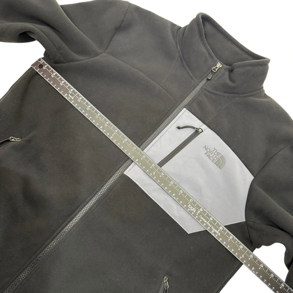The North Face Mens Fleece Full Zip Jacket Size L Black Outdoor Performance